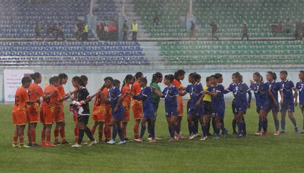 भुटानविरुद्ध नेपाल पहिलो हाफमा १-० ले अगाडि