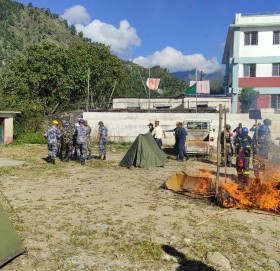 बाजुरा सदरमुकाममा आगलागी नियन्त्रणको ‘डेमो’ प्रदर्शन