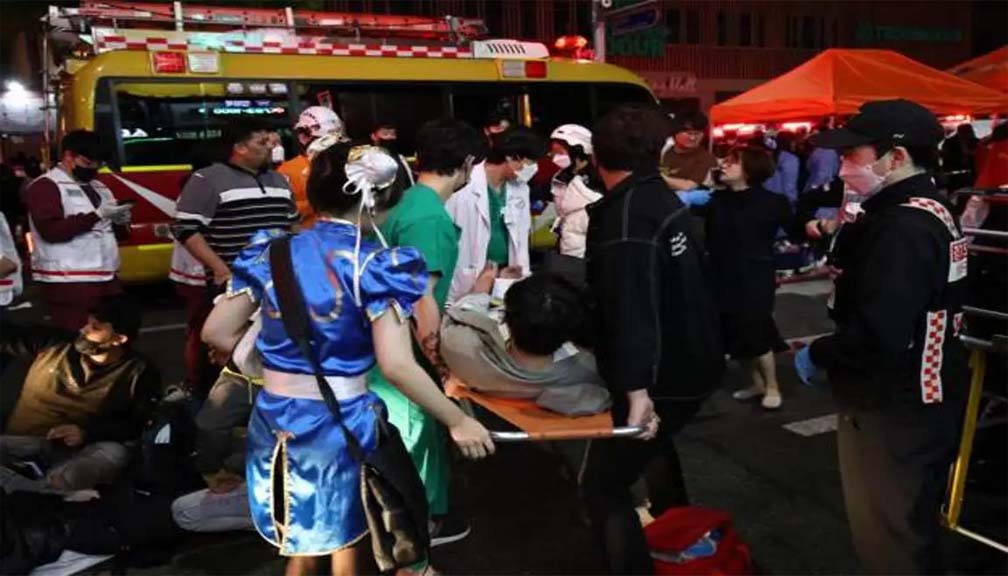 दक्षिण कोरियामा ह्यालोविन पर्वमा भागदौड हुँदा १४९ जनाको मृत्यु