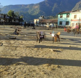 बाजुरा सदरमुकामै रहेको मालिका माबिको मतदान केन्द्रमा हवाइ फाएर