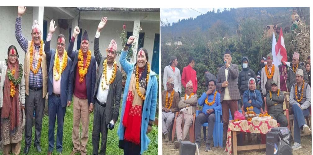 बाजुरा काँग्रेस :-उम्मेदवारी दर्तामा कर्ण चुनावी प्रचारप्रसारमा नरेश