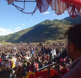 जुम्लामा ज्ञानेन्द्र शाहीको शक्ति प्रदर्शन