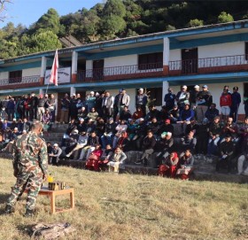 नेपाली सेनाद्धारा बाजुरामा १५ सय बढीलाई बिष्फोटक पदार्थ सम्बन्धी अनुशिक्षण