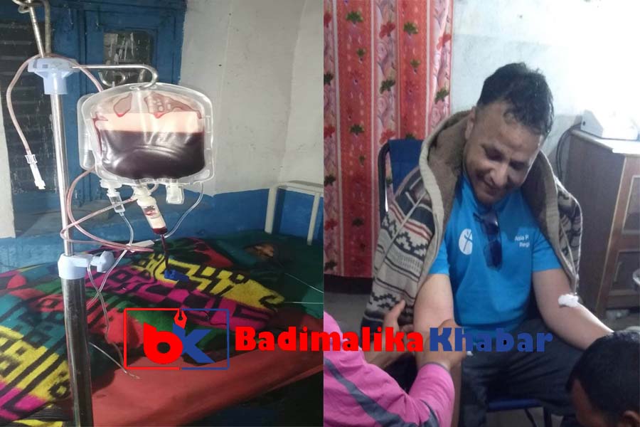 कोल्टि प्राथमिक स्वास्थ्य केन्द्रमा पहिलो पटक रक्तसञ्चार सेवा शुरु