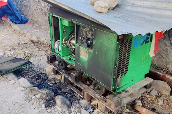 बुढीनन्दा नगरपालिमा आगजनी जिआईजेट सस्थाको गाडी तोडफोड