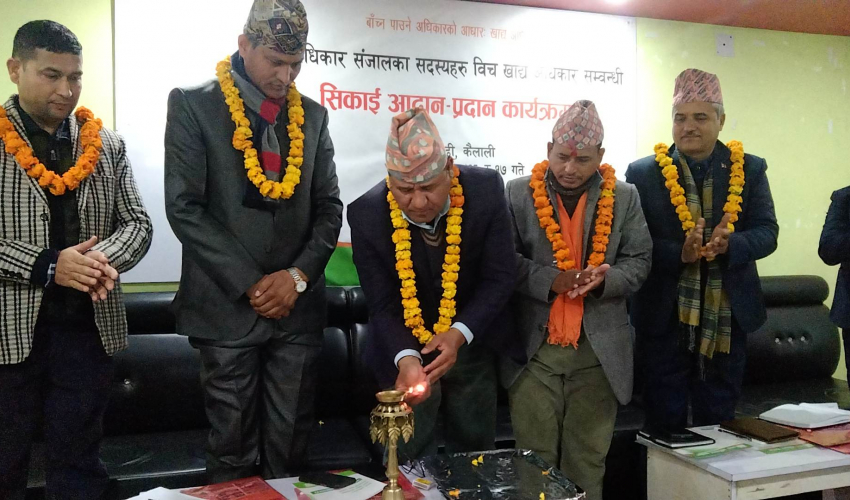 खाद्य अधिकारका अभियान्ताहरुको धनगढीमा भेला