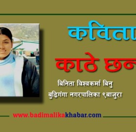 काठे छन्द म पानी हुँ (कविता)