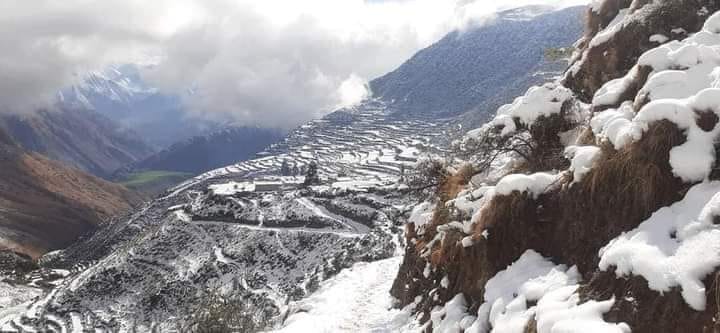 भुकम्पको केन्द्रबिन्दु बिच्छ्यामा हिमपात र फाेन सम्पर्क नहुदा  राहत तथा उद्धारमा समस्या