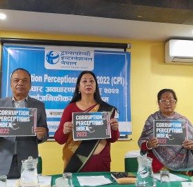 नेपाल भ्रष्टाचार व्याप्त मुलुकहरूको श्रेणीमा कायमै