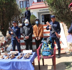 बाजुराका दुई युवक डडेल्धुरामा बाघको हड्डीसहित पक्राउ