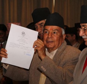 राष्ट्रपति उम्मेदवारमा रामचन्द्र पौडेलको मनोनयन दर्ता