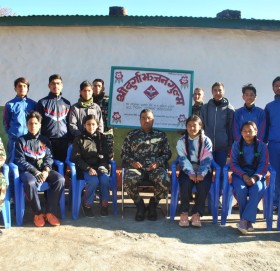 नेपाली सेनाद्धारा बाजुराका एनसिसि बिद्यार्थीहरुलाइ रिफ्रेशर तालिम संचालन