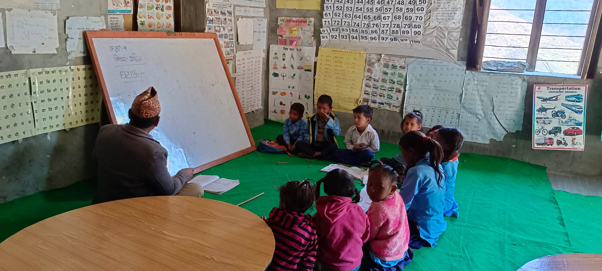 सेतो गुराँसको सहयोगले शिक्षण सिकाईमा सहज