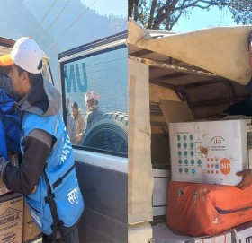 बाजुराका भुकम्प प्रभावितहरुलाई यूएनएफपीएद्धारा राहत सहयाेग