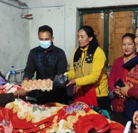 अन्तर्राष्ट्रिय श्रमिक महिला दिवसको अवसरमा फलफुल वितरण