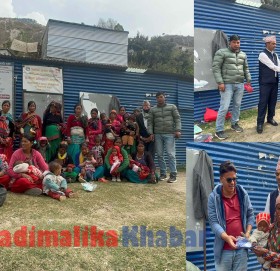 मुक्तिकोट गाउँका कुपोषित आमा र बच्चालाइ एनआरएन युकेको सहयोग