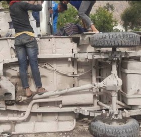 कोल्टीमा  जिप दुर्घटना  हुँदा ७ जना घाईते