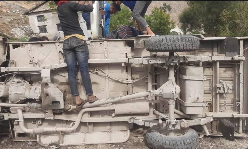 कोल्टीमा  जिप दुर्घटना  हुँदा ७ जना घाईते