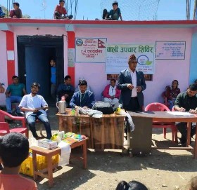 एक दिने बाली उपचार शिविर  त्रिवेणी-८ मा सम्पन्न