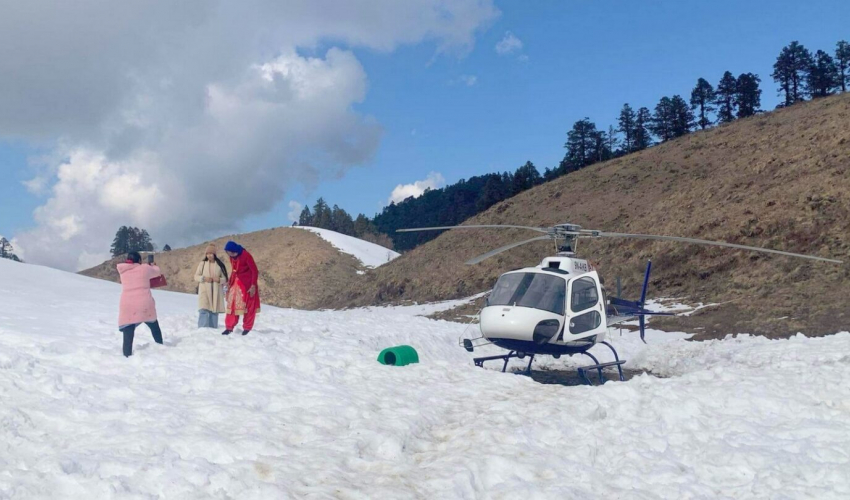 थोरै शुल्कमा खप्तडमा ‘हेली टुर’ सञ्चालन