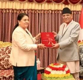 प्रधानमन्त्रीद्वारा राष्ट्रपति समक्ष वार्षिक प्रतिवेदन पेस