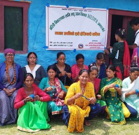 बुढिगंगाका १ देखी ३ वडाका ब्यवसायी महिलालाई सिलाई बुनाई तालिम सुरु