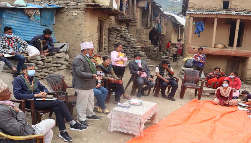 आईएनएफ नेपाल बाजुराद्धारा सरसफाई नमुना टोलको अनुगमन