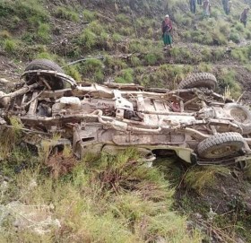 रुकुम पश्चिममा जिप दुर्घटना, ५ जनाको अवस्था चिन्ताजनक