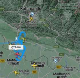 प्रतिकूल मौसमका कारण जहाजहरु आकाशमै ‘होल्ड’