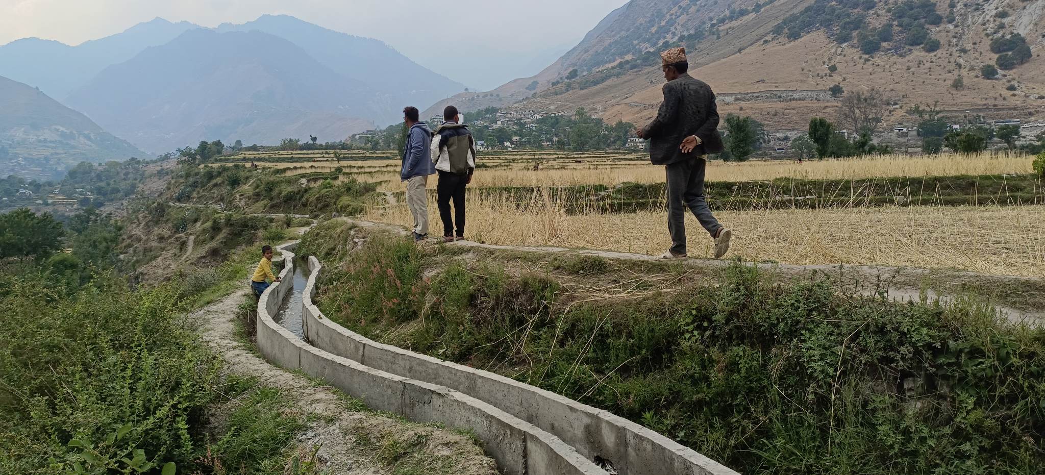 धिमाली सिचाई कुलो निमार्ण पछि स्थानिय खुशी