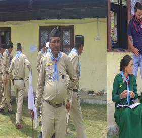 बुढीगंगामा स्काउटको बिटीसी र पिटिसी तालिम सञ्चालन