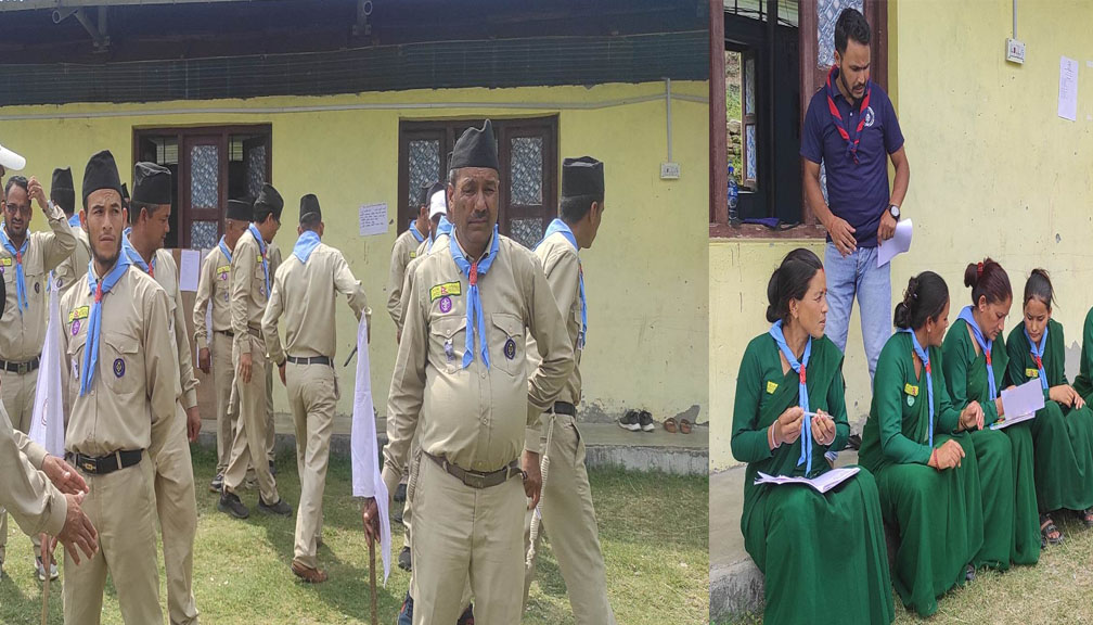 बुढीगंगामा स्काउटको बिटीसी र पिटिसी तालिम सञ्चालन