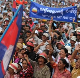 चुनौती दिने प्रतिपक्षीबिनै कम्बोडियामा आम चुनाव