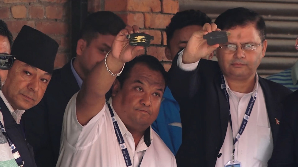 सिनामंगलबाट समातिएको सुनको तौल ६० केजी ७७९ ग्राम