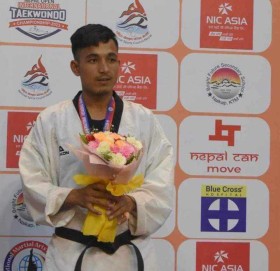 अन्तर्राष्ट्रिय तेक्वान्दो प्रतियोगितामा बाजुराका सागर धामी दोस्रो