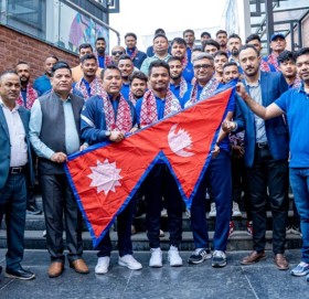 एसियाडका लागि चीन जाने नेपाली क्रिकेट टोलीको बिदाइ