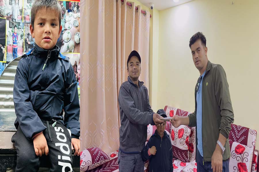 सामाजिक अभियान्ता उपेन्द्रकाे पहलमा बाजुराका खग्रेन्द्र धामिलाइ सहयोग