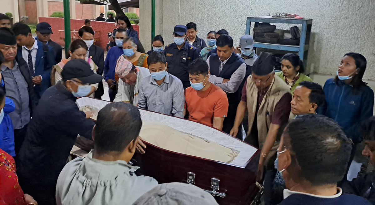 एमाले उपाध्यक्ष नेम्वाङको शव श्रद्धाञ्जलीका लागि पार्टी कार्यालयमा राखिने