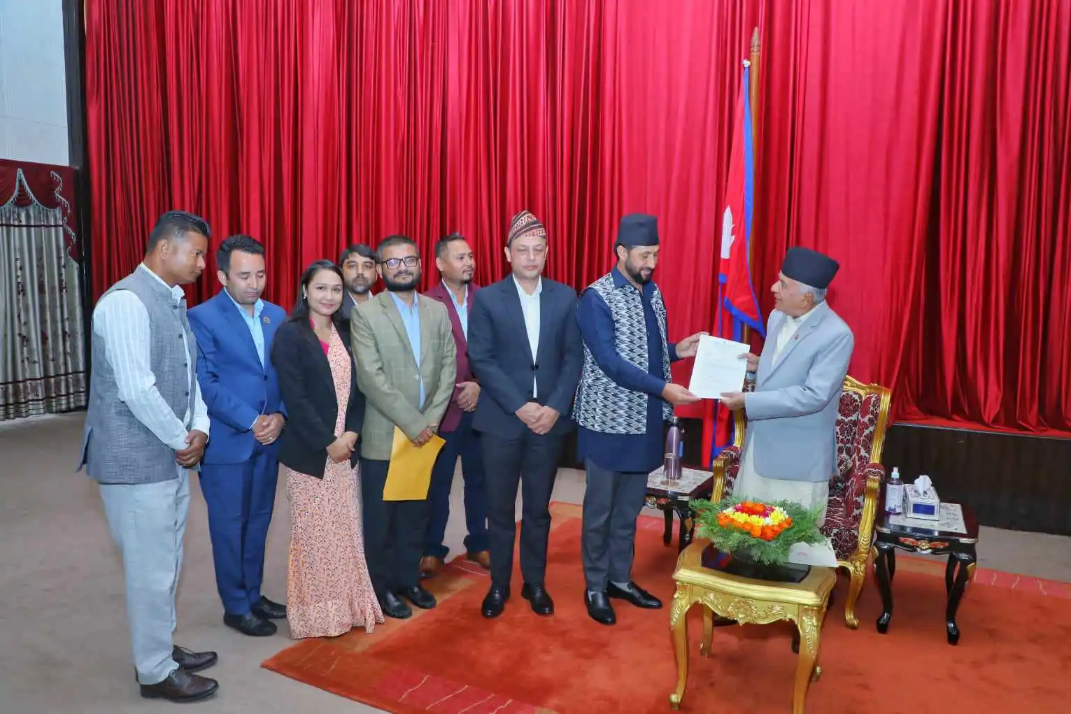 आममाफीको विषयमा रास्वपाद्वारा राष्ट्रपति पौडेललको ध्यानाकर्षण