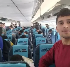 इजरायलबाट २५० जना नेपाली बोकेको विमान काठमाडौंका लागि उड्यो