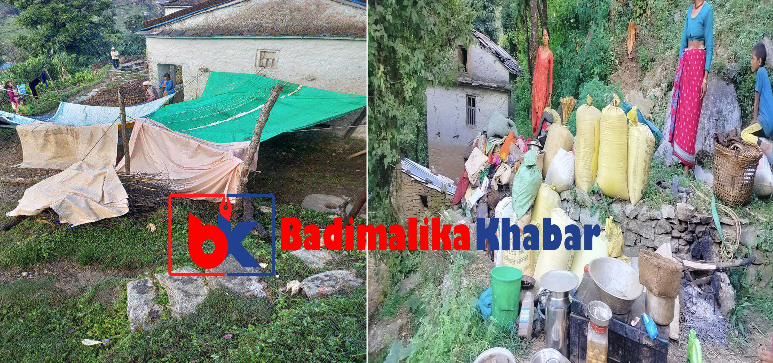 खप्तड छेडेदहका भुकम्प पिडित ३ सय बढि परिवारको बास खुल्ला चौरमा