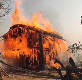 कञ्चनपुरमा एक गोठमा आगलागी