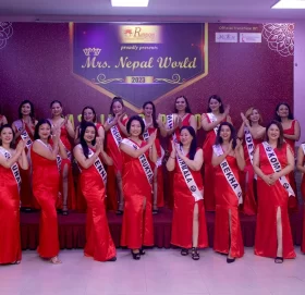 मिसेस नेपाल वर्ल्ड–२०२३ को टप २३ प्रतिस्पर्धी सार्वजनिक
