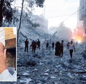 भूकम्पले लग्यो घर, हमासले छोरो