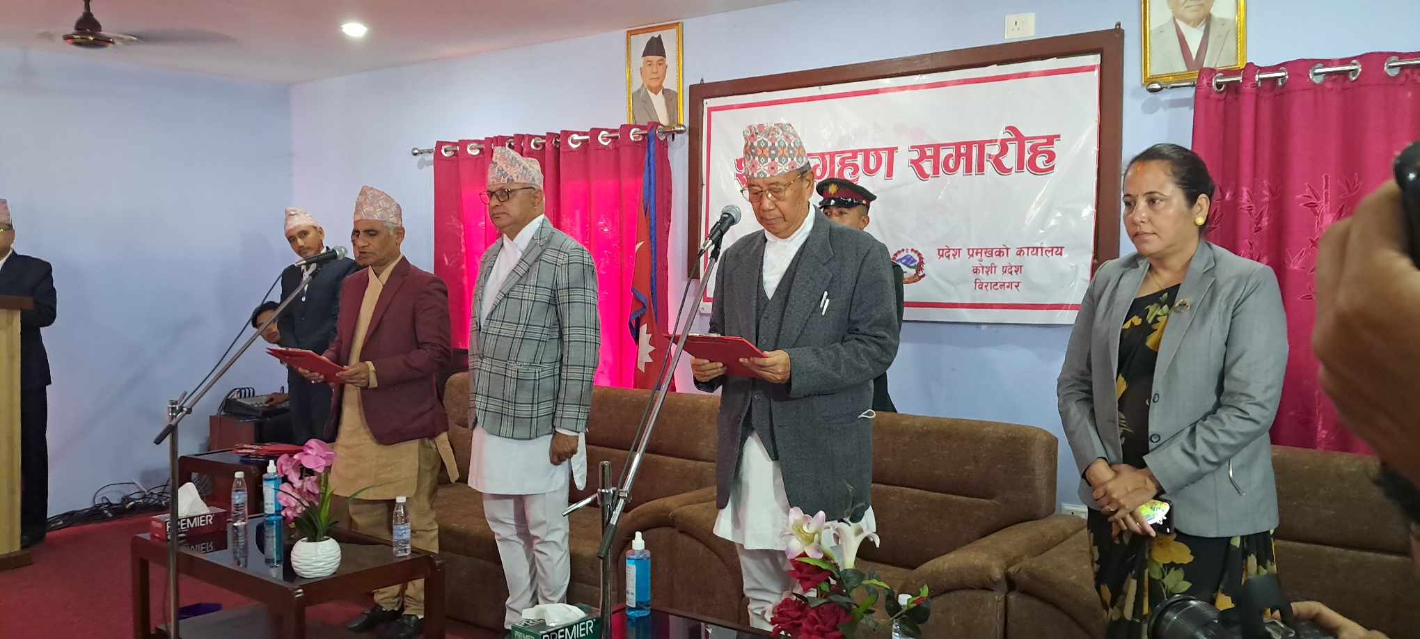 कोशीमा ३ सदस्यीय मन्त्रिपरिषद, एमाले पनि सरकारमा सहभागी