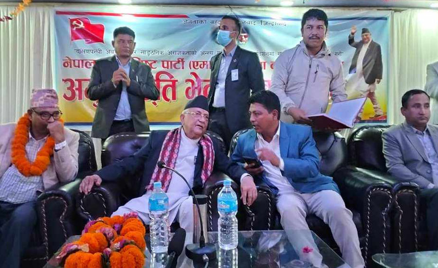 ओलीले भने- कोशीमा मध्यावधि रोक्न कांग्रेस विद्रोहलाई समर्थन गर्यौं