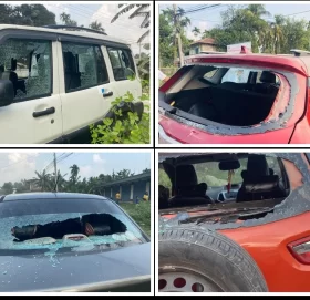 पहिचानवादी र दुर्गा प्रसाईका कार्यकर्ताद्वारा झापामा एमाले नेता कार्यकर्ताको गाडी तोडफोड
