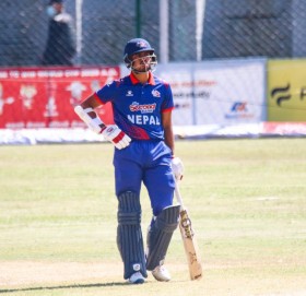 नेपालले ओमानलाई दियो १८५ रनको लक्ष्य