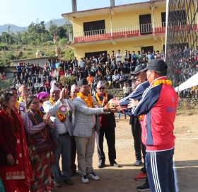 बुढीगंगामा प्रथम मेयरकप भलिवल प्रतियाेगिता सुरू