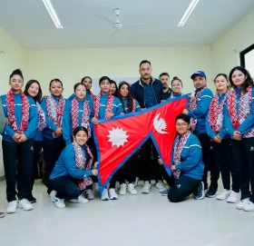 महिला टी-२० शृङ्खला खेल्न नेपाली टोली हङकङ प्रस्थान